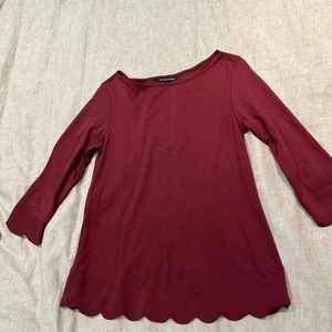 Maroon blouse Size S